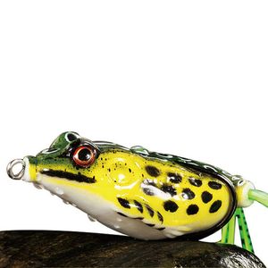 Wholesale top minnow for sale - Group buy 1pc cm g lure fishing lures treble hooks top water ray frog minnow crank strong artificial soft bait
