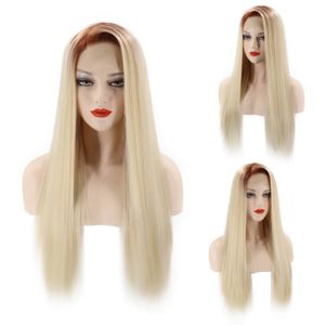 Factory Synthetic Lace frontal wig Micro braid wig african american braided wigs for women synthetic wig long straight with lace front wigs