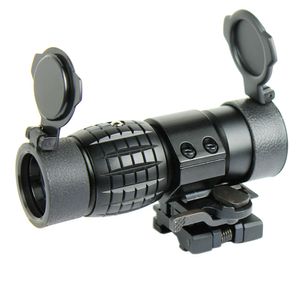 전술 3X-FTS 돋보기 소총 범위 플립 - 사이드 마운트 렌즈 캡