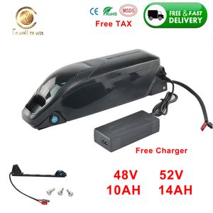 48V Elektryczny bateria rowerowa Dolphin Ebike 52V 14AH Samsung 35E 18650 Komórka 1000W dla BAFANG BBS02 BBS03 TSDZ silnik