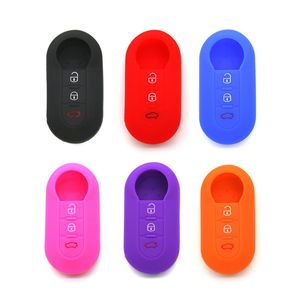 Locksmith Supplies Silicone Car Key Case Key Bag Cover For Fiat