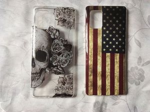 USA Flag Skull Soft IMD TPU Cases For Samsung Galaxy A51 A71 G A20 A20E A60 A80 A90 LG Stylo K51 American Flag National Clear Cover Skin Silicone