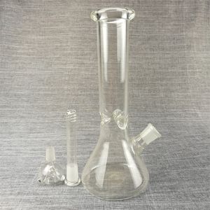 10inches espessura clara vidro bong cachimbohs queimador de óleo dop equipamento com tigela para água fumaça chicha shisha