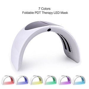 7 Farben PDF LED-Lichttherapie LED-Maske Hautverjüngung Photonengerät Spa Akne-Entferner Anti-Falten-Behandlung mit rotem LED-Licht