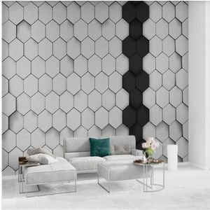 I moderni sfondi geometrici minimalist living room background mosaico murale 3D Wallpapers