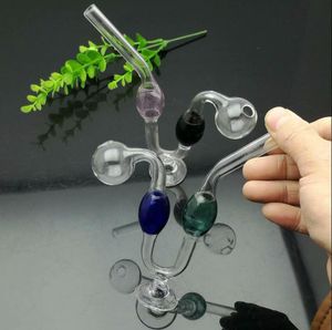 Europa och AmericAglass Pipe Bubbler Rökning Rör Vatten Glas Bong Färgad Lollipop