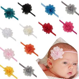 Baby Girl Elastic Flower Headband For Babies Rubber Hair Band Children Nice Kids Headwear Skinny Stretchy 100 Pcs Pcs Mix Wholesale