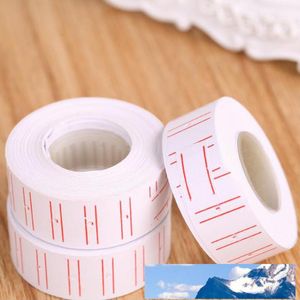 Neu 10 Rollen/Set Preisetikettenpapier, Preisauszeichnung für Pistole, weiß, 500 Stück/Rolle