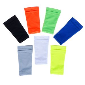 Jinger 1 par de football shin pads mangas perman anti-acidente adulto kid suportes peúgas futebol meias protetoras shin guarda com bolso