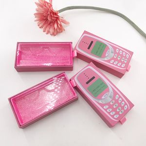 Magnetyczne rzęsy pudełko dramatyczne rzęsy pakiet 25mm norek rzęsy różowy ładny pudełko popularne niestandardowe wyprzedaż prywatne logo