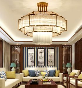 New Chinese style Pendant Lamps living room crystal chandelier restaurant restaurant hotel villa hall ceiling lights lighting