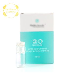 Hyda roller 20 agulhas derma pele cuidado beleza microneedle rollers anti envelhecimento cicatriz acne agulha agulha de titânio