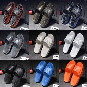 Men's shoes sandals and slippers summer massage bottom hole shoes casual wild wear non-slip personalized beach slippers size 39-49