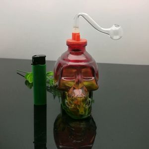 Europe and America bubbler smoking pipe water Glass bong Colorful thickened bone glass pot