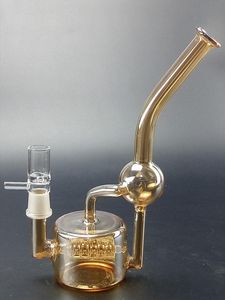 Classic Smoking Water Pipes Hookahs 10.2Inch Matrix Birdcage Percolator Oil Rigs Glass Bong Mini Heady