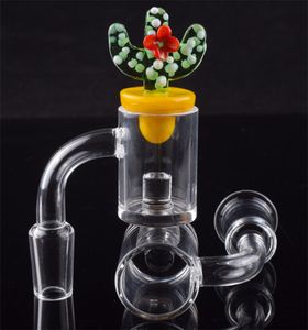 4 milímetros de quartzo Banger Gavel Núcleo reatores de vidro colorido Duck Carb Cap Cactus 10 milímetros 14 milímetros 18 milímetros Masculino Feminino Quartz prego por Dab Rigs Bongs