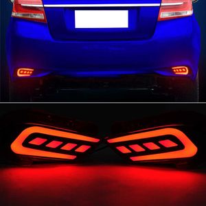 1 paio LED paraurti posteriore riflettore fendinebbia paraurti luce luce freno spia spia per Toyota Vios 2016 2017 2018