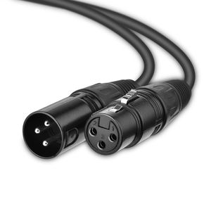 Vente en gros XLR professionnel fil mâle à femelle de scène Fixture Câble audio de fil Accessoires d'éclairage Câble Microphone