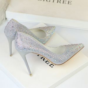 Women Pumps Sexy High Heels Women Wedding Shoes Stiletto Wedding Shoes Silver Party Shoes Women Heels Female