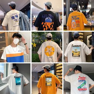 T 셔츠 디자이너 커플 100면 Tshirt 공룡 동물 인쇄 흥미로운 남성 oneck tshirt 패션 탑 Tshirts 쿨 스 트랩 스타 셔츠 Rhude Gallerydept