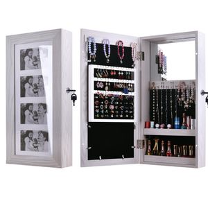 Caixa de jóia criativa de armazenamento em casa cosméticos com porta simples fotografia de madeira artesanato de madeira