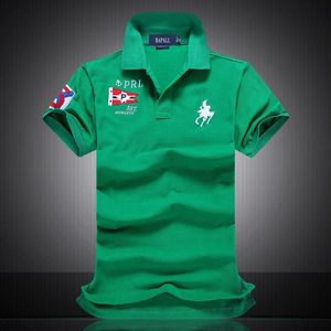 Wysokiej jakości Lapel Cotton Big Polo Shirt Motorsport F1 Cotton Horse Standard Męska koszulka
