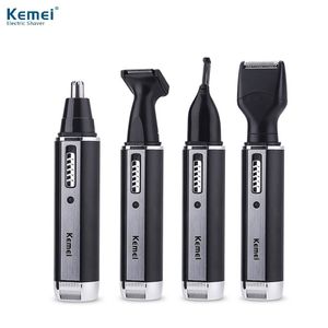 Kemei nariz cabelo barba sobrancelha recarregável aparador elétrico nariz trimmer shaver esfera cabelo clier por atacado tondeuse cheveux