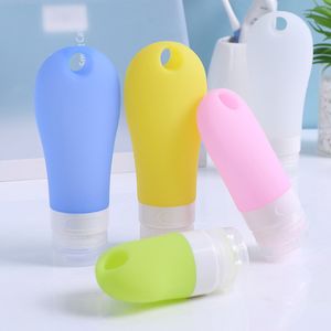 Kit da viaggio vuoto in silicone Bottiglia di pressa per imballaggio per lozione Shampoo Bagno Piccoli contenitori per campioni 1 pz 38 ml 60 ml 80 ml