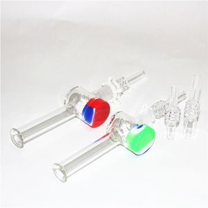 nargile 10mm 14mm kuvars dabber saman ipuçları mini nektar kitleri kuvarslar cam su bongs borular için banger çivi dab yağ pistleri