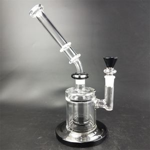 Rörlig Heady Glass Water Bongs Hookahs 12inch Honeycomb Filter 14mm Kvinna Joint Dab Rig