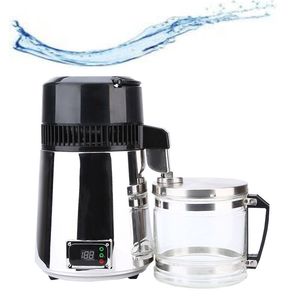 1L 750W Wasserdestilliergerät Haushalt destilliertes reines Wasser Maschine Destillationsreiniger Filter Edelstahl Wasserfilter