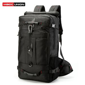 MAGIC UNION 20 inch Men Backpack Travel Bag Large Capacity Versatile Utility Mountaineering Multifunctional Waterproof Backpacks CX200718