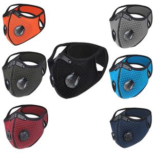 Maschere di carbone attivo Maschere da equitazione Maschera da equitazione Running Anti-Fog Haze Uomini e Donne Maschera calda Maschera Bicicletta Prova antipolvere Sport Face Mask Vendita calda