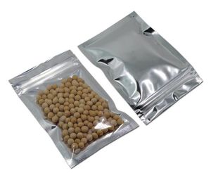 10x17.5 cm Folha de alumínio Sacos de armazenamento de alimentos resealable com rasgo entalhes Mylar folha embalagem bolsa de malas de malas de bagagens para doces baratos atacado