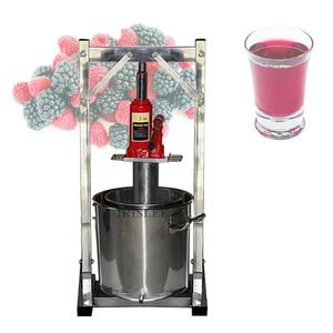 2023 Commercial Fruit Juice Cold Press Juicing Machine 304 Rostfritt stål Jack Manual Grape Pulp Juicer Machine