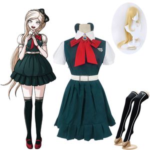 Super Danganronpa 2 Sayonara Zetsubo Gakuen Sonia Nevermind Cosplay Costumes and Wig Halloween dla kobiet Custom Made Made