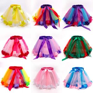 Yeni Tutu Etek Kız Bebek Etekler Prenses Mini pettiskirt Parti Dans Kız Giyim Çocuk Giyim Çocuklar için renkli elbise