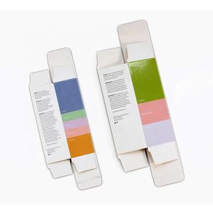 Пользовательские бумаги косметическая коробка упаковочная бумага упаковочная коробка с покрытием для питательного продукта по уходу за кожей