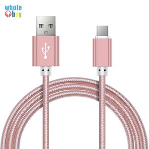 1,5 м чистого цвета быстрого зарядного устройства USB-C / Micro USB-кабель для устройства Android