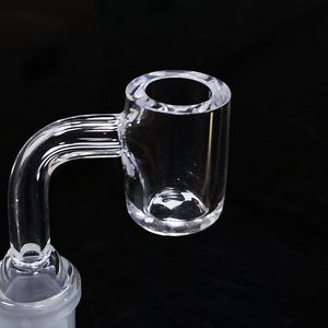 Hela försäljningen Vattenrör Glas Bongs 90 45 Grundkvarts Banger Glas 14mm 10mm 18mm Kvinna Manlig Joint Rökning Tillbehör