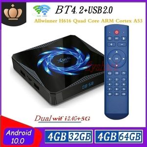 X96Q Max Android 10.0 TV Box Allwinner H616 4G + 32 GB / 64 GB Dual WiFi 2.4G + 5G Bluetooth 5.0 x96q Caja de TV Android