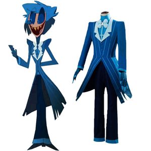 Hazbin Hotel Alastor 2P Cosplay Costume Dorosły Mężczyzna Kobieta Halloween Carnival Party Outfit