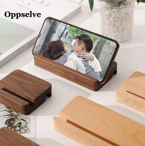 Suporte de telefone de madeira universal para suporte de telefone celular para suporte de mesa para tablet Suporte para telefone