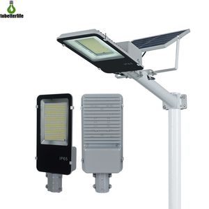 100W 150W 200W 300W Lámpara de calle solar Foco reflector Lámparas puntuales impermeables para exteriores Control remoto