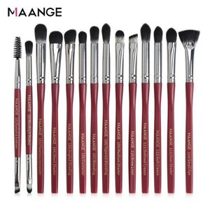 MAANGE Pro 14Pcs Makeup Brushes Tool Set Cosmetic Eye Shadow Eyeliner Eyelash Blush Blending Lip Makeup Brush 50sets/lot DHL