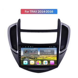 Carro rádio vídeo áudio dvd player para chevrolet trax 2014-2016 9 polegadas android 2 din em painel