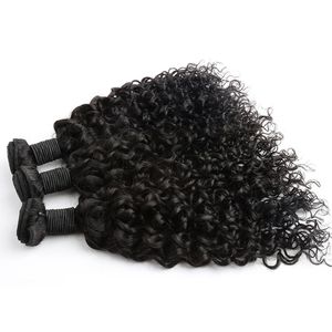 Greatremy 100% Malaysian Human Hair Weave Double Weft Extensions 8"~30" Unprocessed Remy Hair Natural Color Dyeable 3PCS Curly Wave