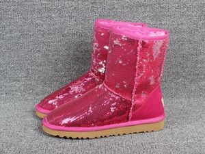 2020 Buty śniegowe Ciepłe Sprzedaż Kobiety Ladies Femme Winter Australia Boot Brands Brands Suede Black Brown Wgg Shoes Futro