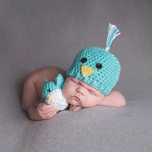 Bebé Nacido Fotografía al por mayor-Recién nacido bebé lindo crochet knit trajes de accesorio de fotografía fotográfica de gorro de bebé accesorios de fotos recién nacidos lindos trajes