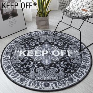 Tide brand Carpets flower round the living room carpet bedroom ins personality basket computer chair slip mats